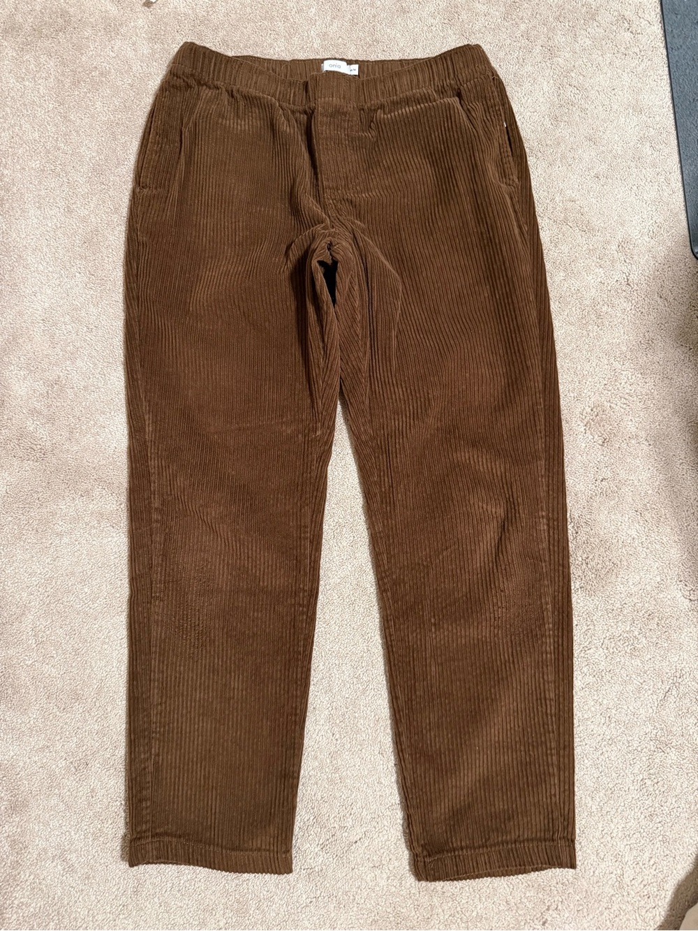 Onia Brown Corduroy Men's Pants